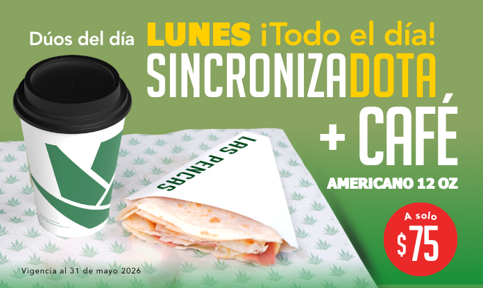 Lunes Sincronizadota + café $75